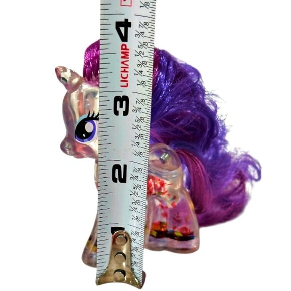 My Little Pony Rarity Water Cuties 2014 G4 Brushables 3 Inch MLP Unicorn Clear - Picture 5 of 5